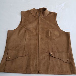 Suede Camel Lauren by Ralph Lauren Vest